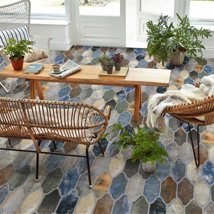 Merola Tile Dorne Provenzal Mix 6-1/4 in. x 12-3/4 in. Porcelain Floor and Wall Tile - Image 5