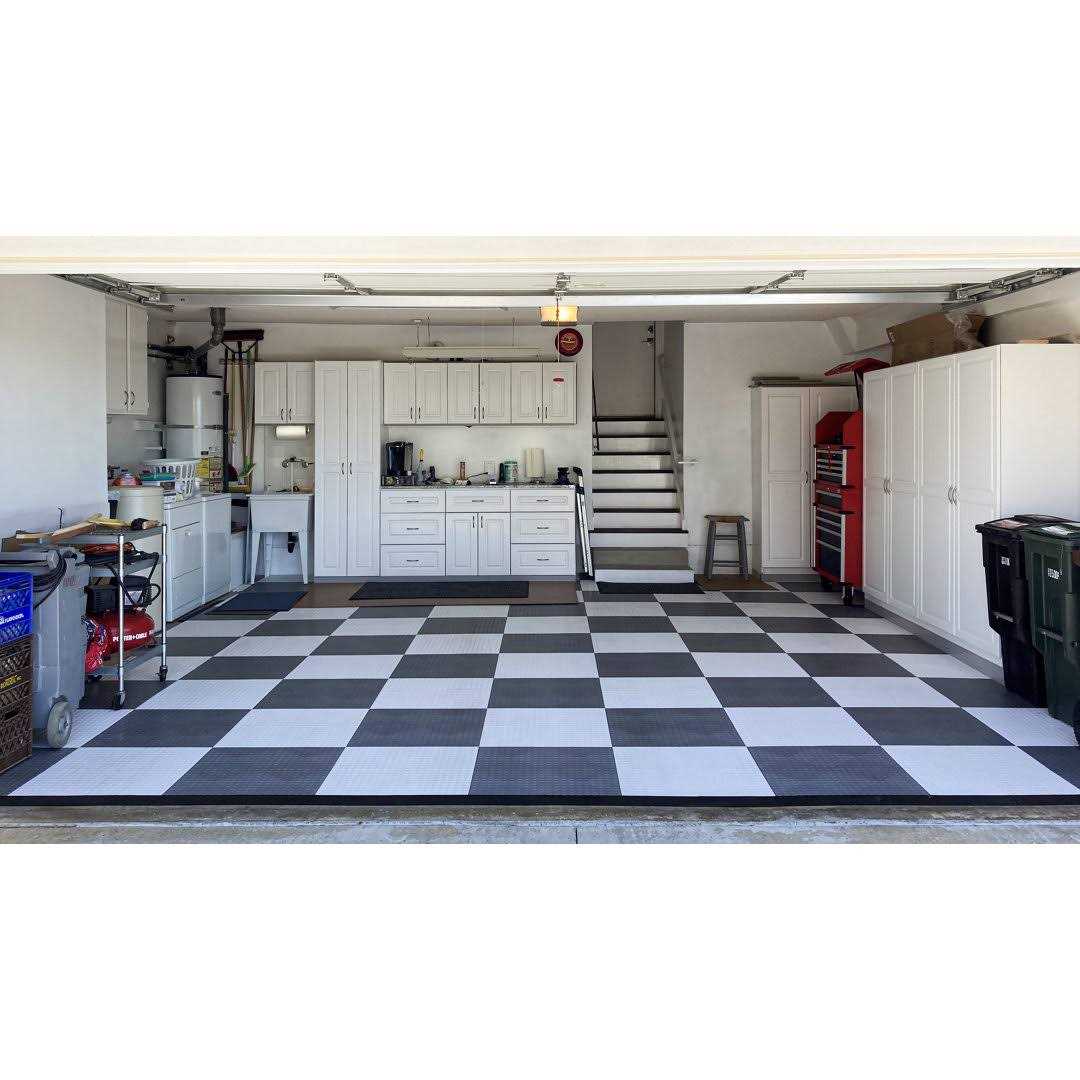 Big Floors GarageDeck Coin Pattern Durable Copolymer Interlocking Modular Non-Slip Garage Flooring Tile - Image 3