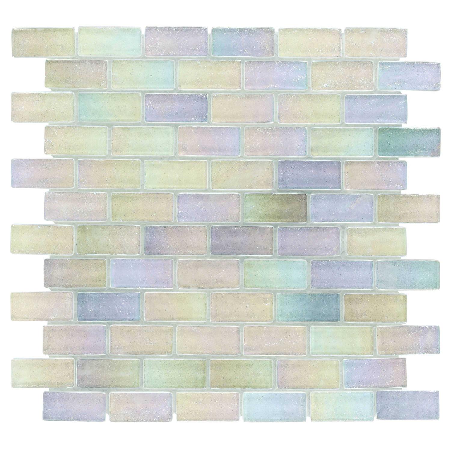 Speckle 11.73 x 11.73 Iridescent Glass Mosaic Wall Tile Ivy Hill Tile - Image 5