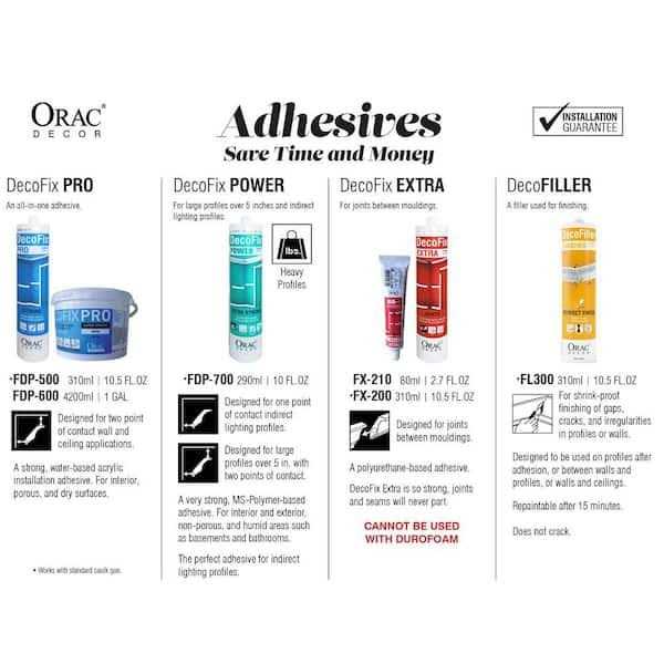 Orac Decor 2-3/4 in. D x 1/2 in. W x 4 in. L Primed White Plain Polystyrene Crown Moulding Sample - Image 5