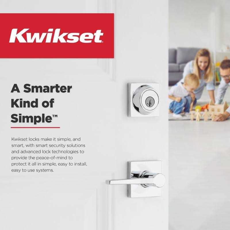 Kwikset Signature Series Henley Matte Black Single-Cylinder Deadbolt Entry Door Handleset with Henley Lever and Smartkey 96870-172 - Image 4
