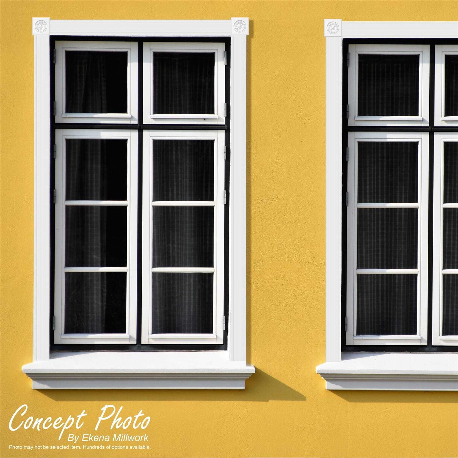 Ekena Millwork Standard Sedgwick Bullseye Rosette with Square Edge ROSP - Image 4