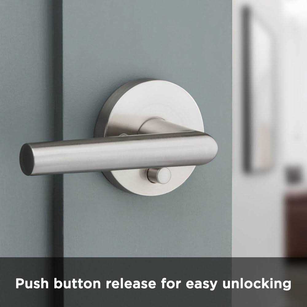 Kwikset 730MILRDT-514 Milan Privacy Door Lever with Round Rosette - Image 5