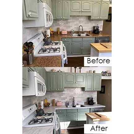 Instant Granite Premium Kitchen Countertop Vinyl Laminate Cover Easy Installation - Image 3