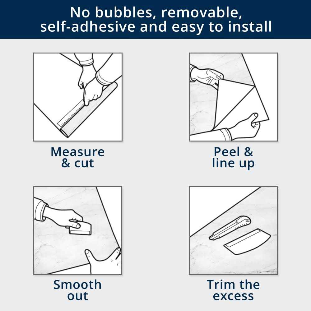 Instant Granite Premium Kitchen Countertop Vinyl Laminate Cover Easy Installation - Image 5