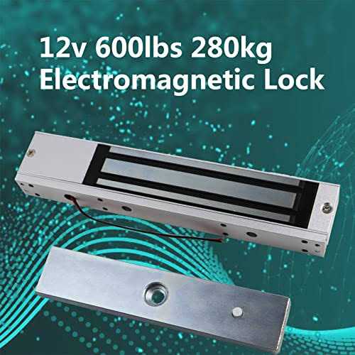 FERUERW Upgrade 600lbs Electric Magnetic Electromagnetic Lock Holding Force for Access Control,OutSwinging Door Access Control System,Single Door 12V - Image 5