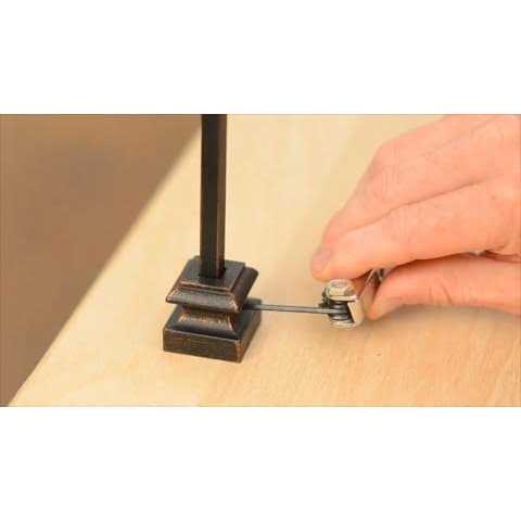 Ole Iron Slides 1/2 in. x 1/2 in. x 30-1/4 in. to 38 in. Satin - Image 3