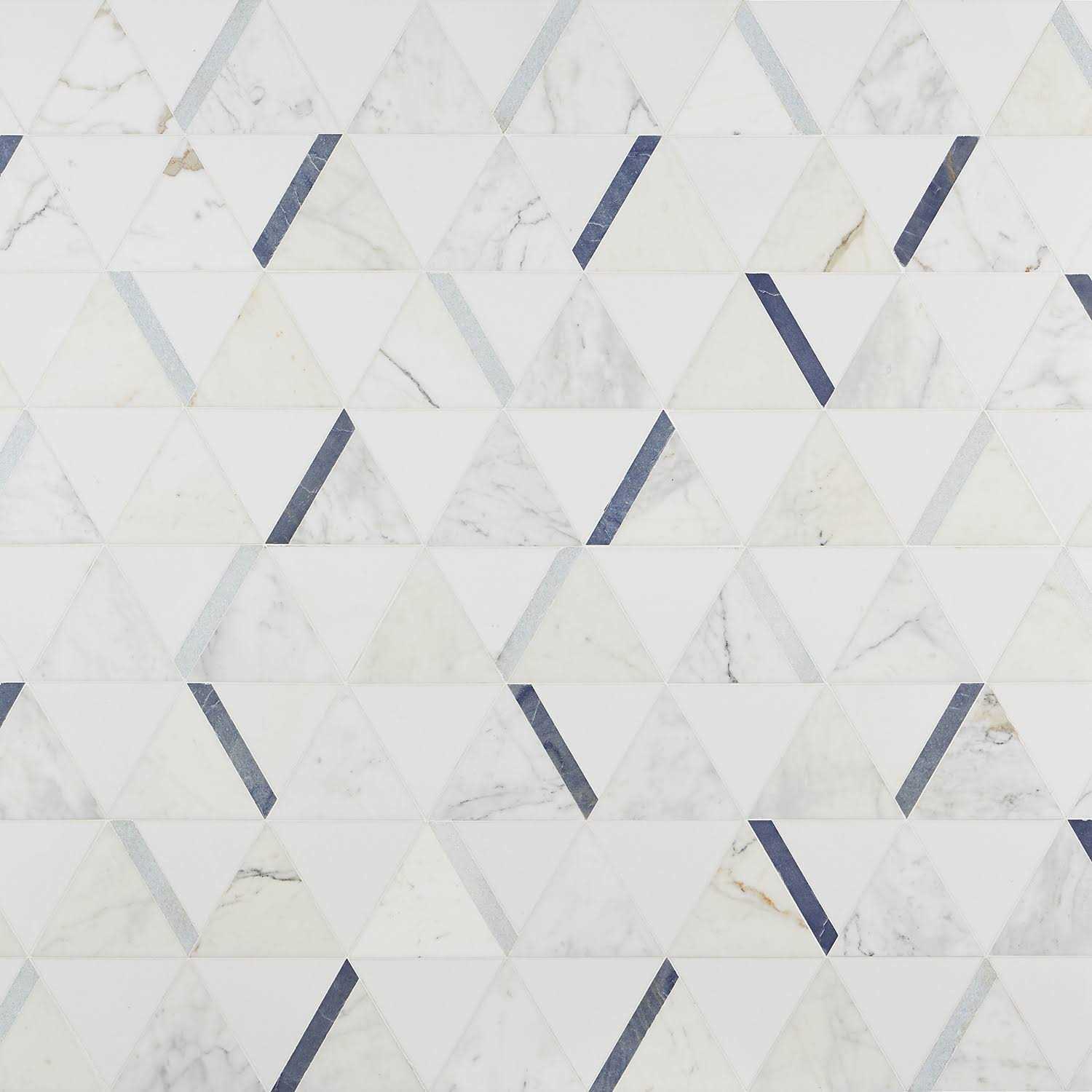 Ivy Hill Tile Zandara Calacatta Azul 13.6 in. x 23.6 in. Polished Marble Floor and Wall Mosaic Tile - Image 5