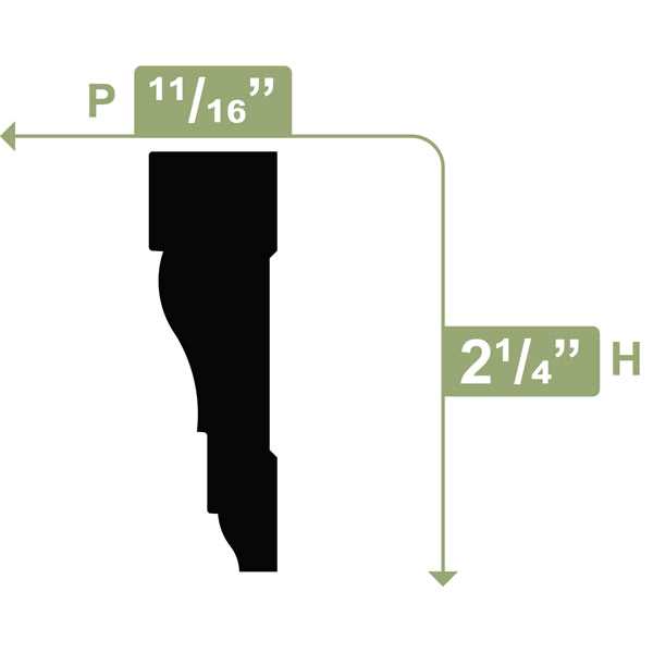 11/16-in x 2-1/4-in x 7-ft Primed Pine Casing WM366X84FPPI - Image 5