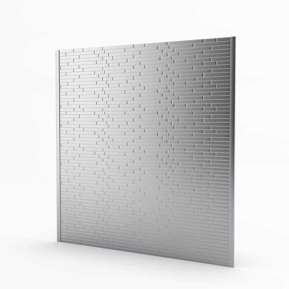 Inoxia SpeedTiles Linox Stainless 29.61 in. x 30.75 in. x 5 mm Metal Self-Adhesive Range Backsplash Mosaic Tile - Image 3