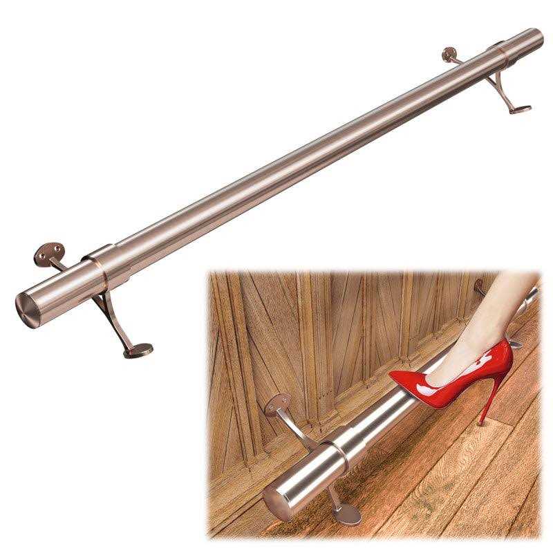 Muzata Bar Foot Rail Kit Undercounter Mount Hardware and Tubing Complete Kit 2'' OD - Image 4