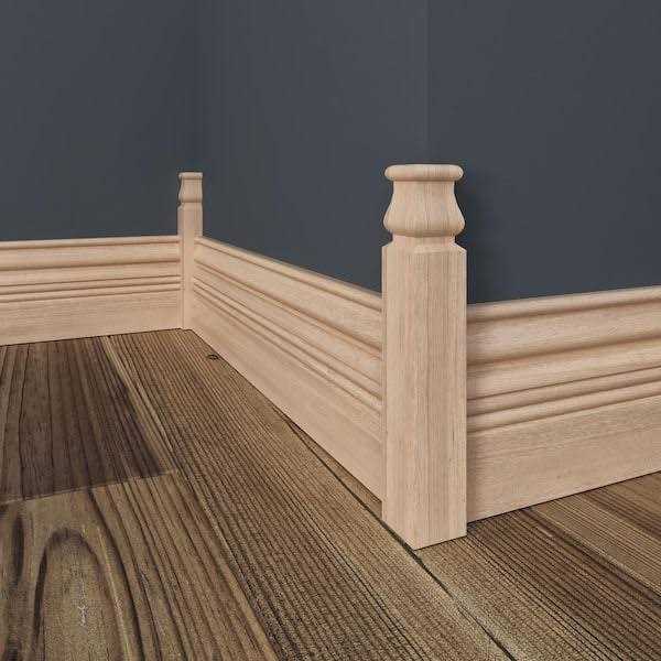 Ornamental Mouldings 892OBC 1-1/8 in. x 1-1/8 in. x 6-3/4 in. Pine Outside Base Connector Moulding - Image 3