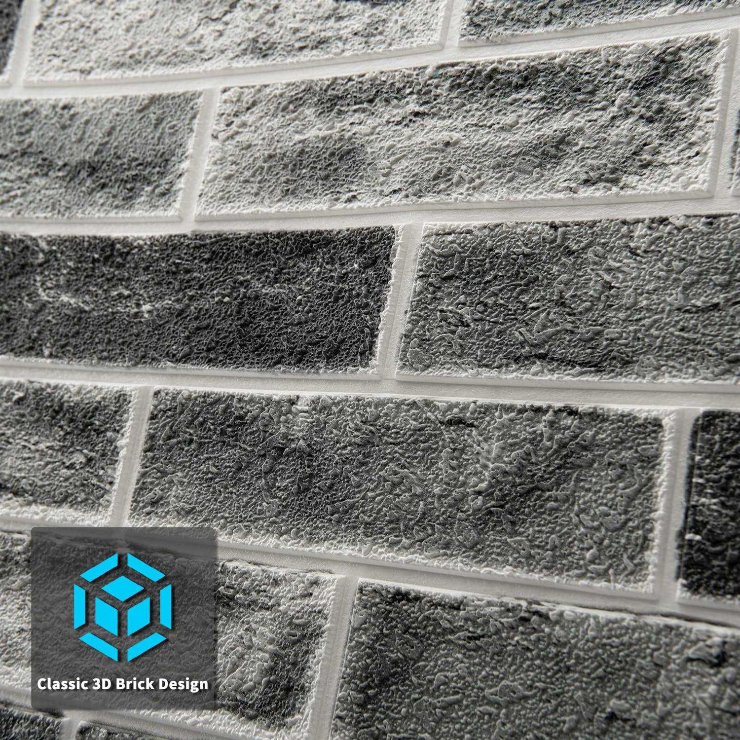 Art3d 10-Pack Peel and Stick Faux Brick 3D Wall Panels - Image 5