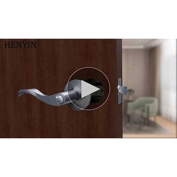 HENYIN Wave Lever Keyed Entry Door Lock/Door Knob Hardware Wave Handle and Closet Lockset - Image 3