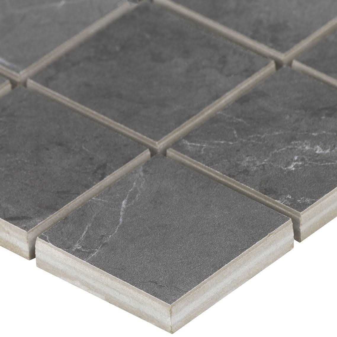 Ivy Hill Tile Marmo 12 in. x 12 in. Matte Marble Look Porcelain Mosaic Tile - Image 3