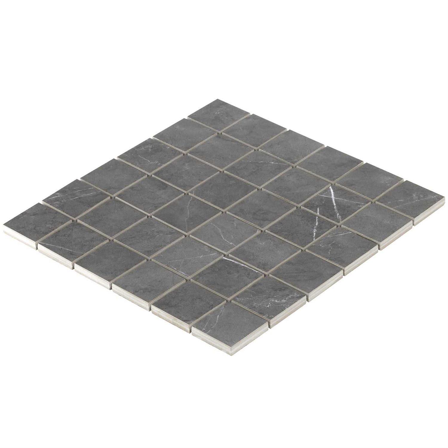 Ivy Hill Tile Marmo 12 in. x 12 in. Matte Marble Look Porcelain Mosaic Tile - Image 4