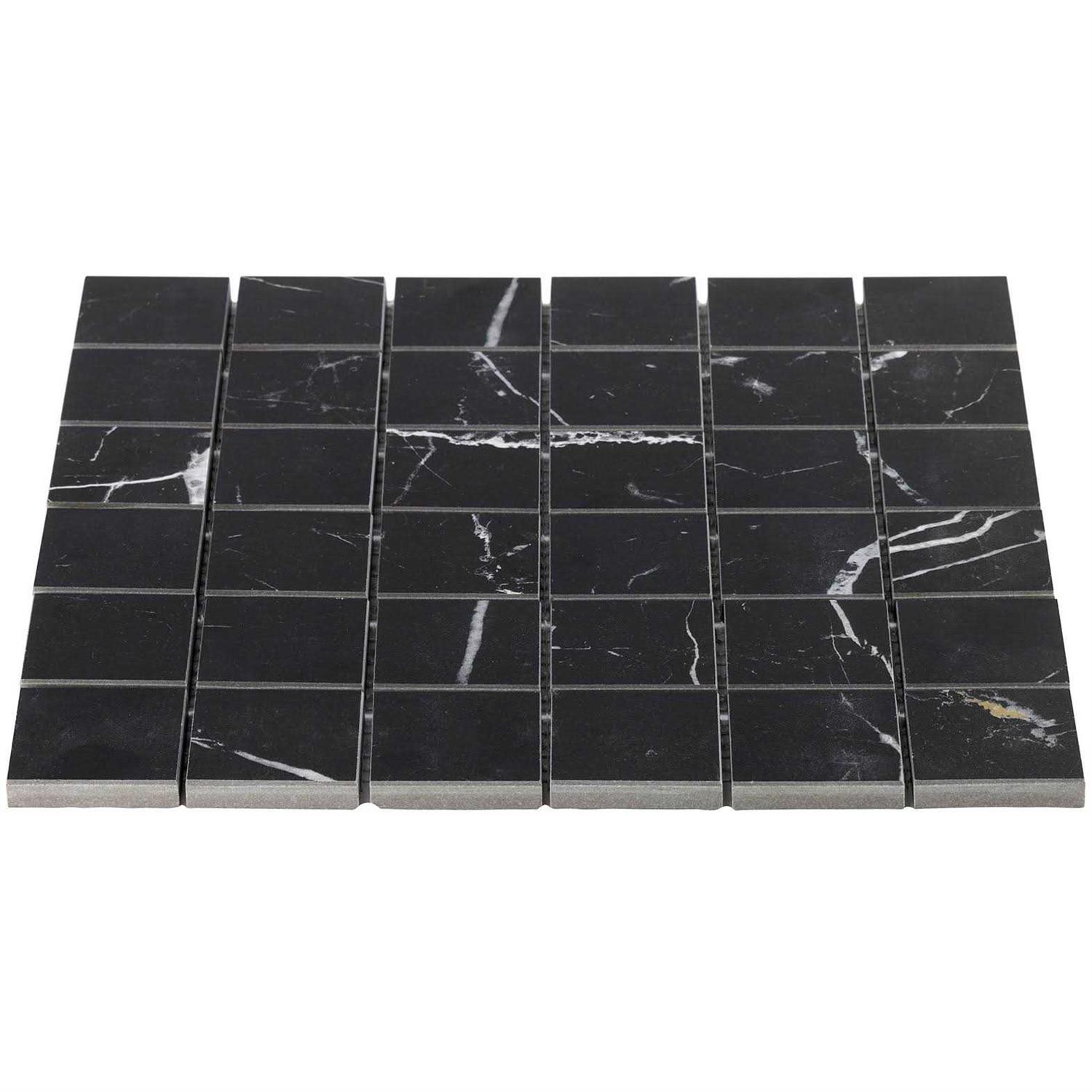 Ivy Hill Tile Marmo 12 in. x 12 in. Matte Marble Look Porcelain Mosaic Tile - Image 3