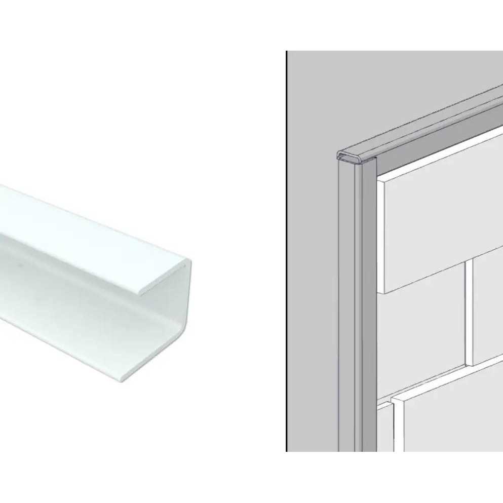 Innovera Decor by Palram 4 ft. White Aluminum Edge Profile - Image 5