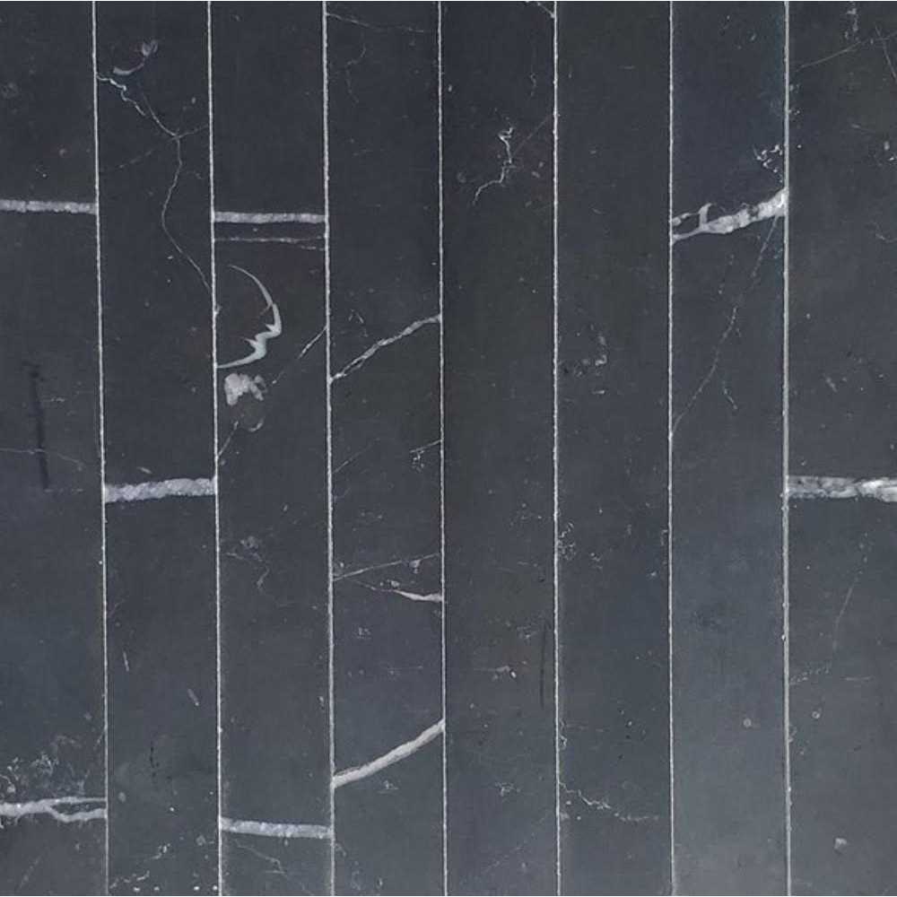 Marble Online Nero Marquina Black Marble 1x12 Border Strip Liner Tile - Image 4