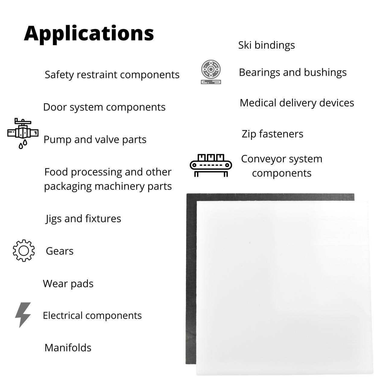 Buyplastic Delrin / Acetal Copolymer Plastic Sheet - Image 3