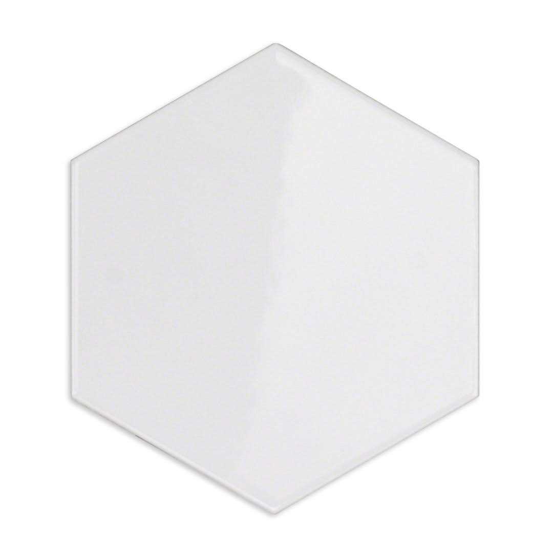 Ivy Hill Tile Bethlehem Pure Hexagon White 5.9 in. x 6.96 Ceramic Wall Tile - Image 4