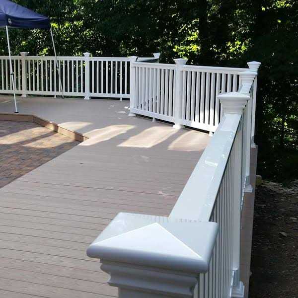 Weatherables Bellaire 3.5 ft. H x White Vinyl Railing Kit - Image 3