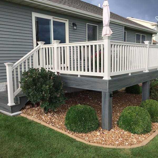 Weatherables Bellaire 3.5 ft. H x White Vinyl Railing Kit - Image 4
