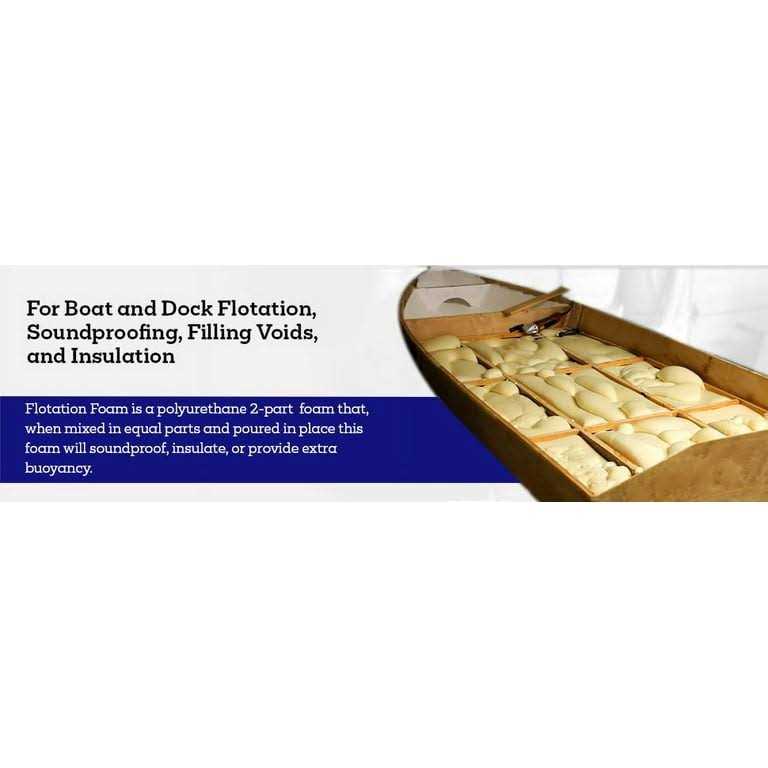 Fiberglass Supply Depot 4 Lb. Density Expanding Foam Kit 2 Part Closed Cell Polyurethane Liquid Foam for Boat and Dock Flotation - Image 5