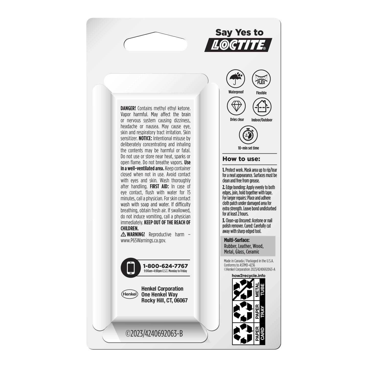 Loctite Vinyl Fabric & Plastic Repair Flexible Adhesive - Image 4