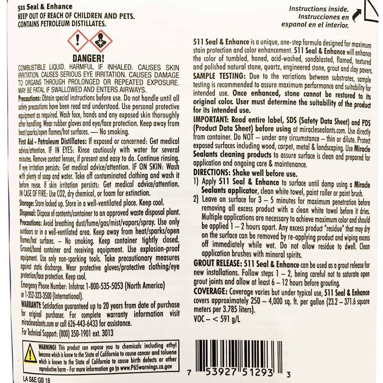 Miracle Sealants 511 Seal & Enhance - Image 4