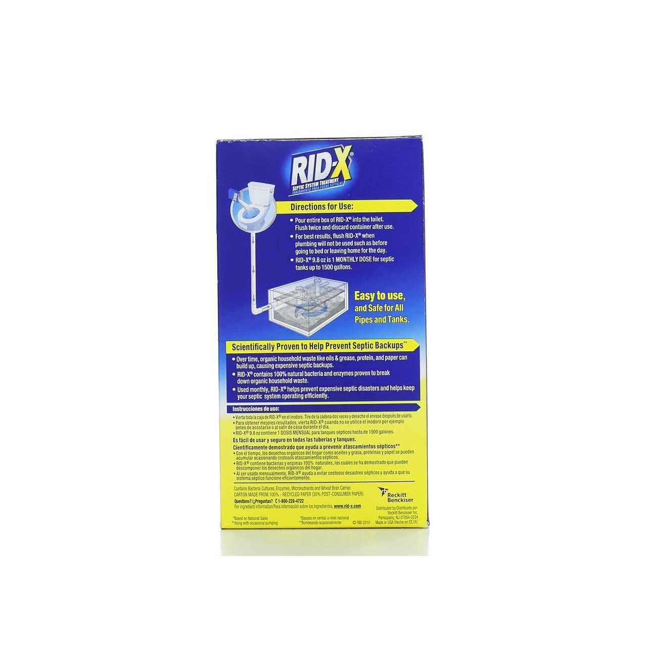 Rid-X Septic Tank System Treatment Powder - Image 4