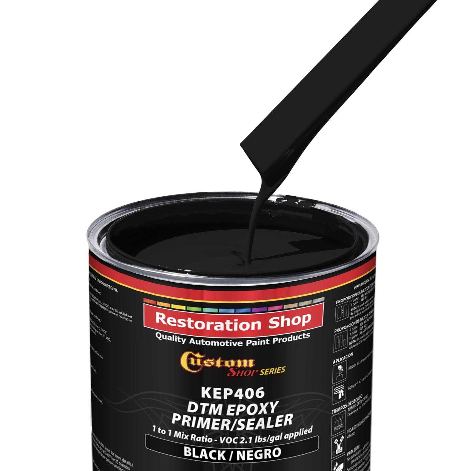 Custom Shop Epoxy Primer/Sealer 2.1 VOC Anti-Corrosive DTM High-Performance Primer for Automotive and Industrial Use Kit = - Image 3