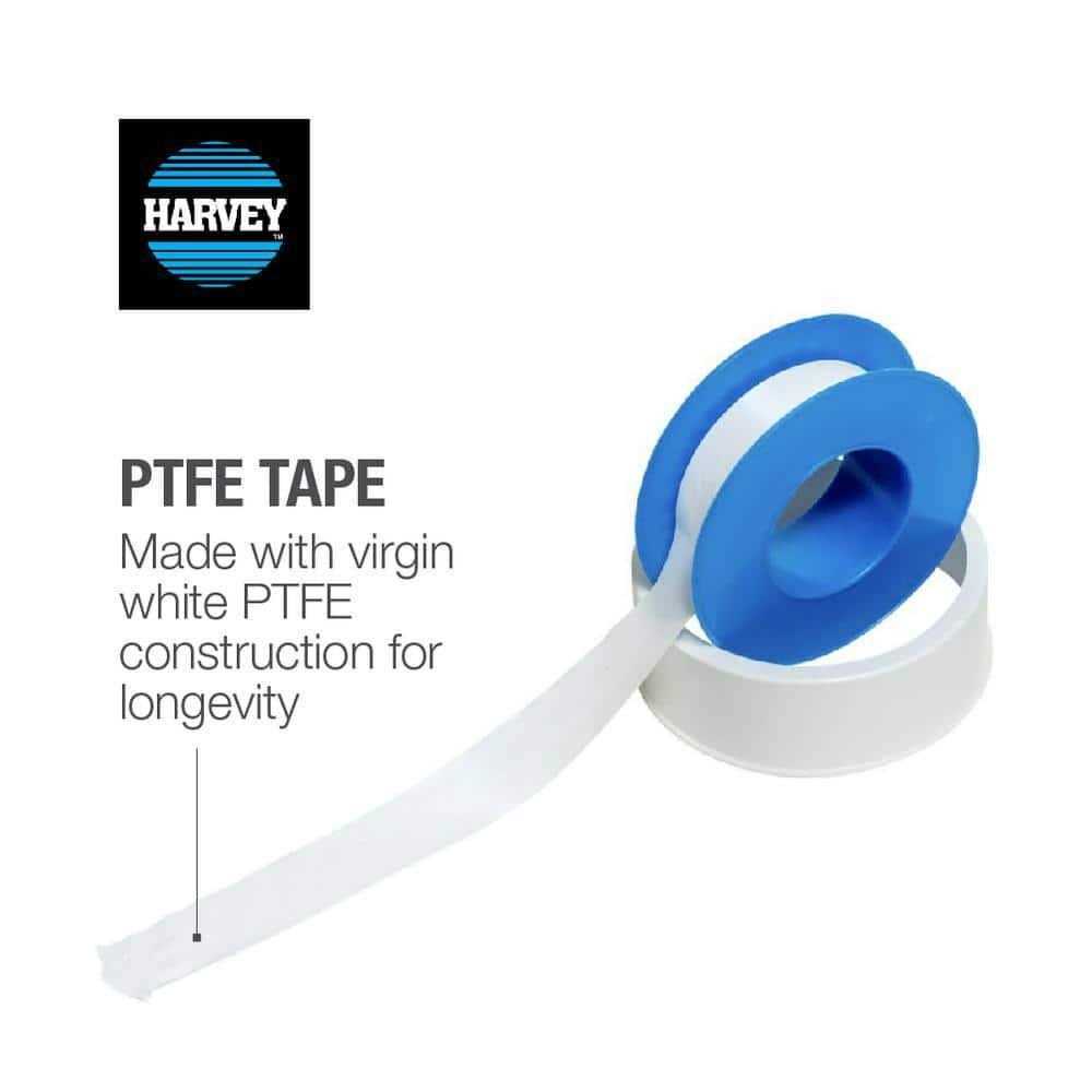 Harvey PTFE Teflon Thread Sealing Tape 1/2 x 520 - Image 3