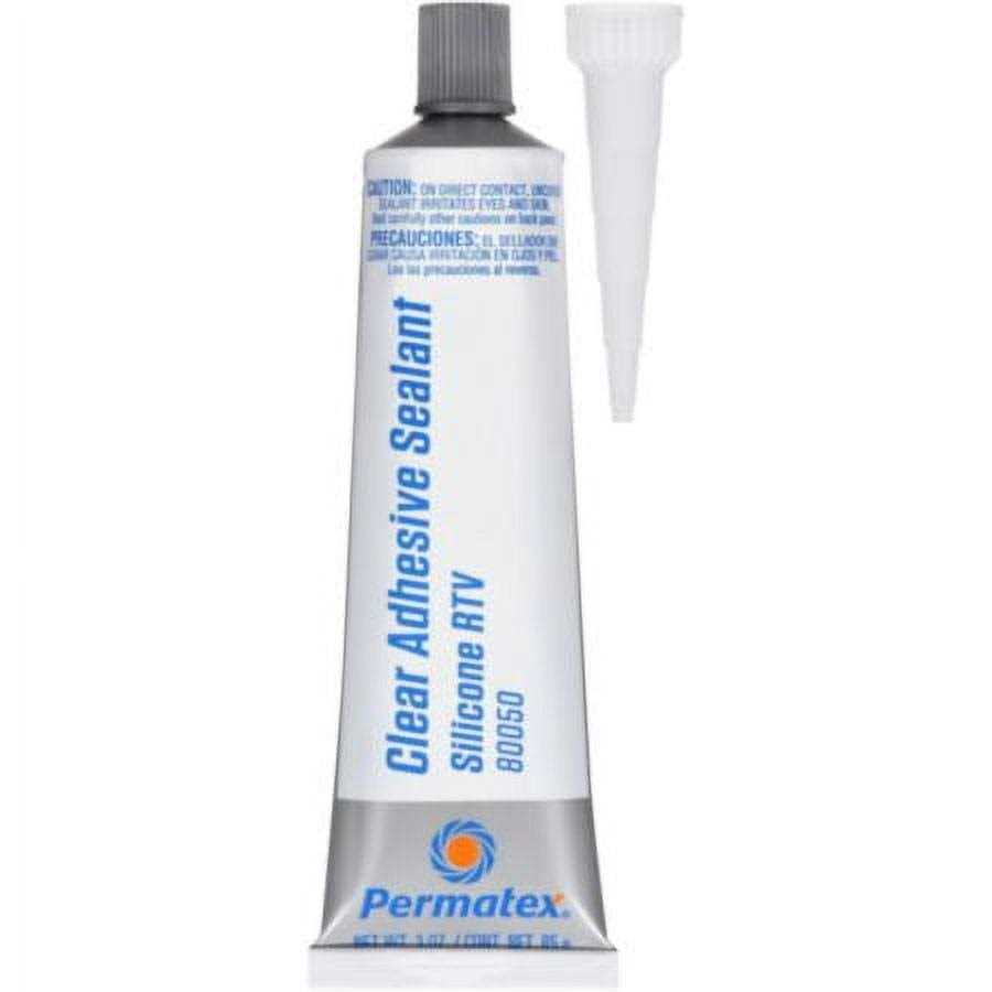 Permatex Clear Silicone Adhesive Sealant 80050 - Image 3