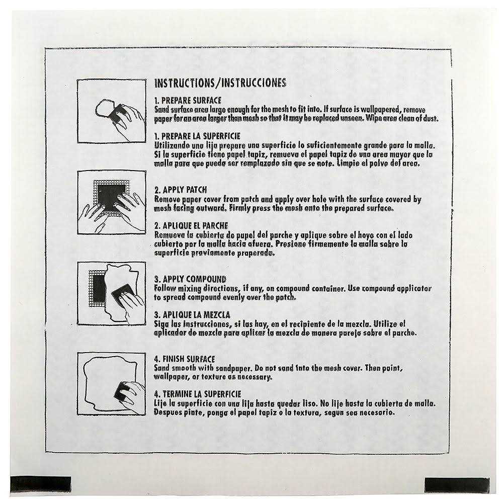 STRONG-PATCH Drywall Patch 6-in x 6-in Drywall Repair Patch - Image 4
