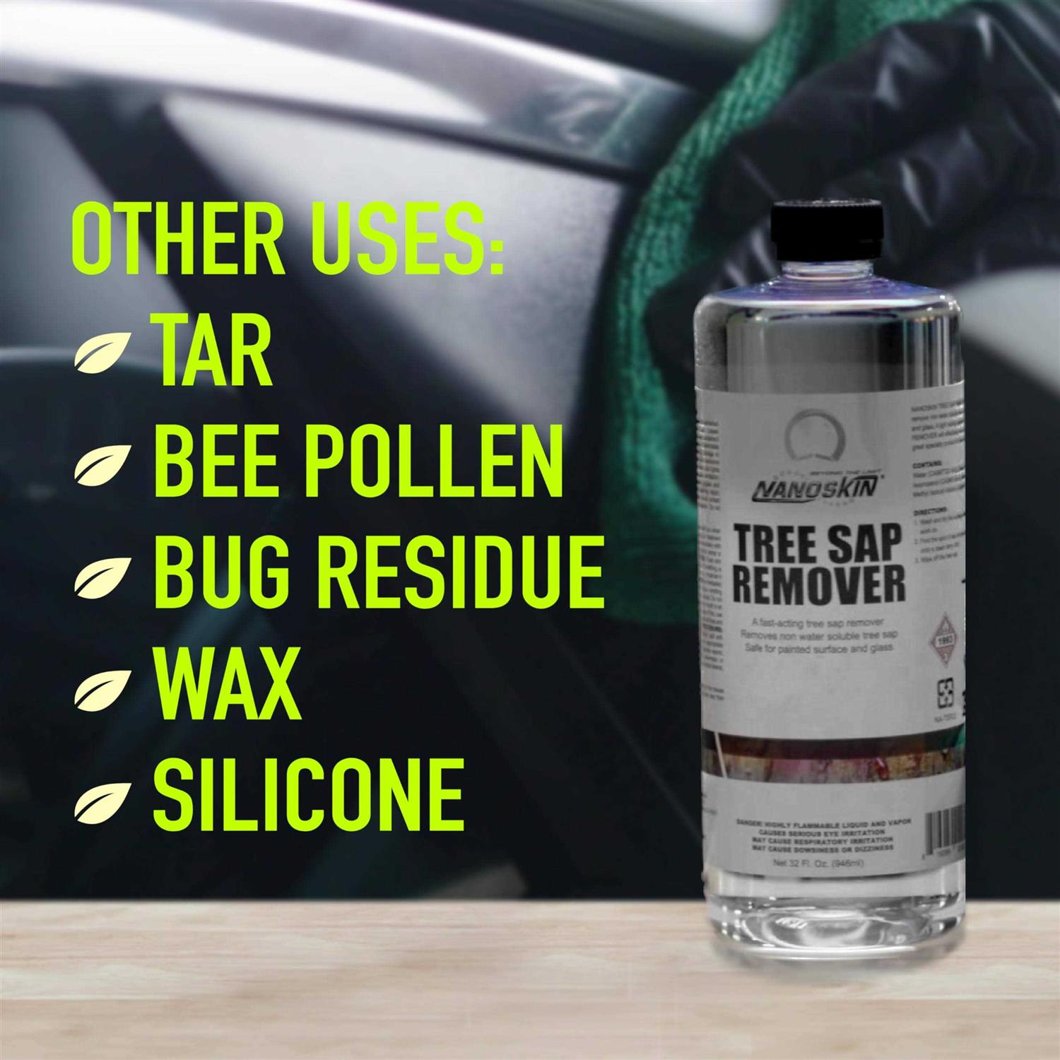 Nanoskin Tree Sap Remover 32 Oz Instant Safe Car Detailing Solution - Image 4