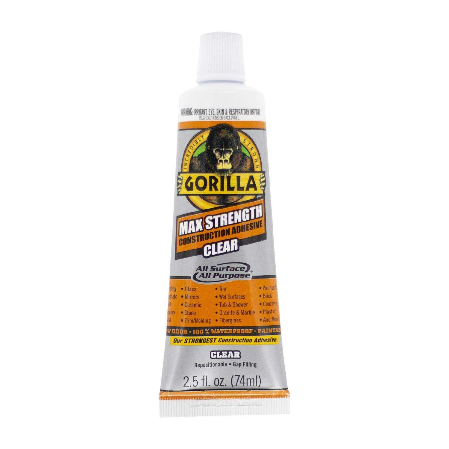 Gorilla Max Strength Clear Construction Adhesive - Image 3