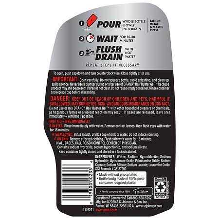 Drano Clog Remover Hair Buster Gel - Image 5