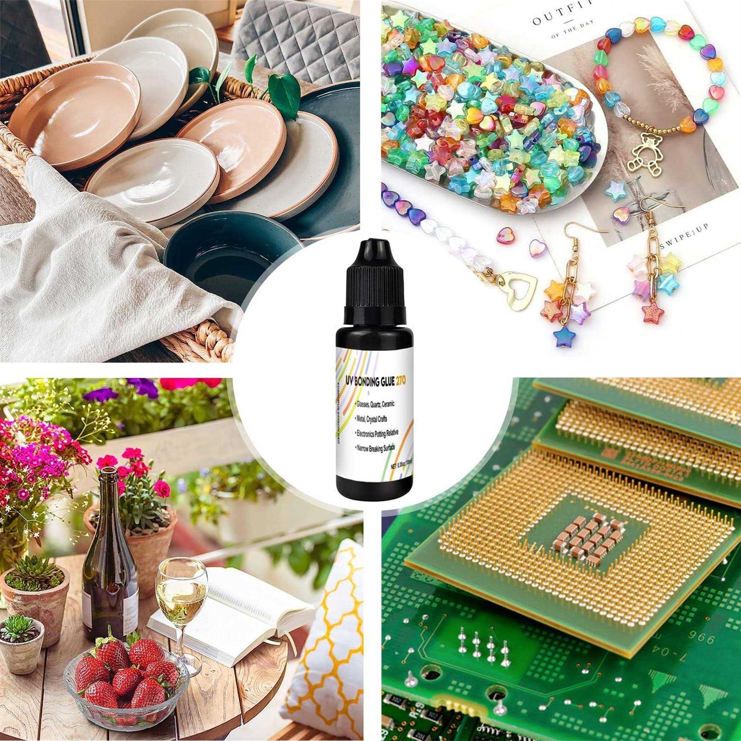 EDSRDXS UV Bonding & Welding Glue Combo Kit,Three Best Bonding Function UV Glue Kit with Light, Versatile for Repairs, Crafting, and Bonding - Image 4