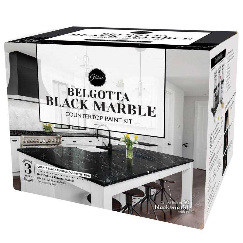 Giani Black Marble Countertop Paint Kit - Image 3