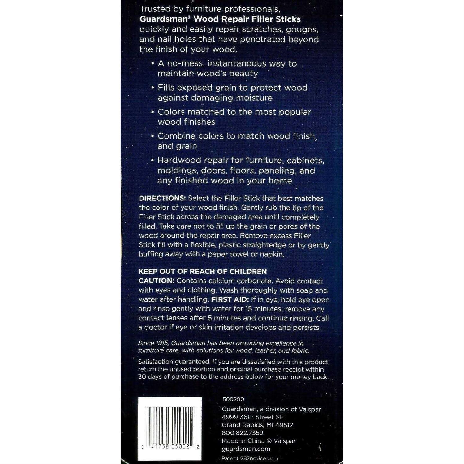 Guardsman Wood Filler Sticks - Image 3