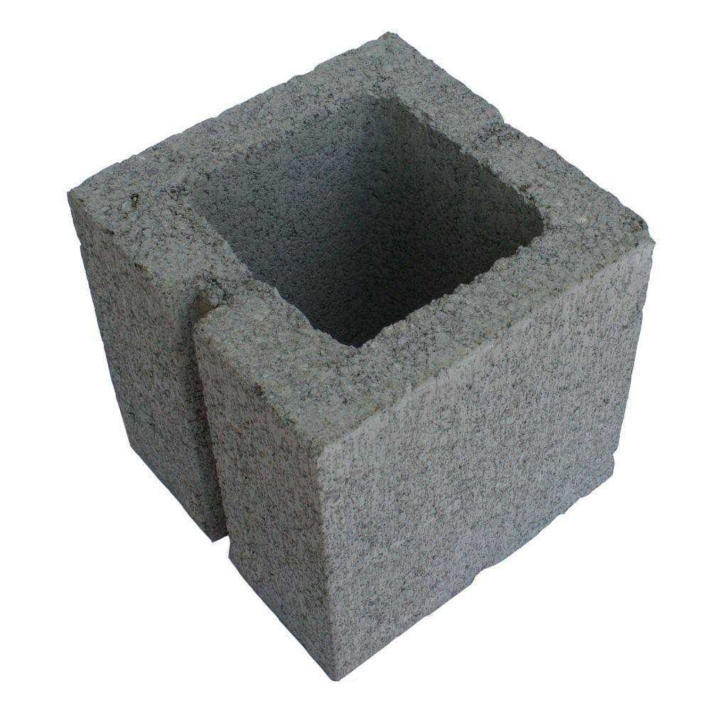 Lowe's 8-in W x 8-in H x 8-in L Cored Concrete Block 8X8X8 HALF BLOCK - Image 3