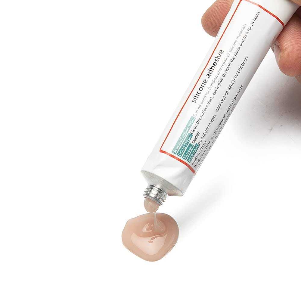 Silicone Adhesive Glue Soft Flesh Color 1.76oz - Image 4