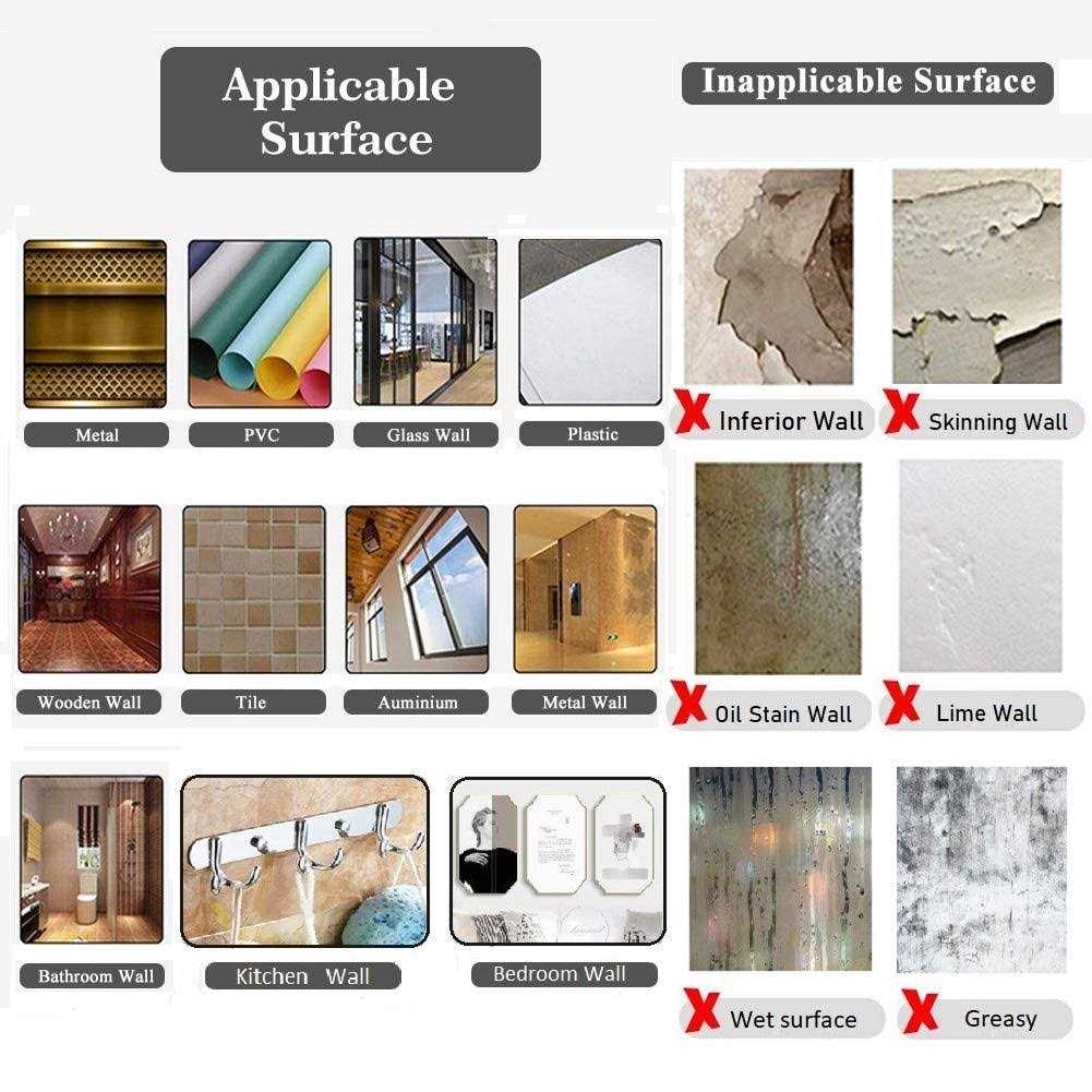 Honwally Removable Adhesive Nano Gel Tape Double Sided Heavy Duty Traceless Tape for Wall,Kitchen,Carpet,Photo - Image 5