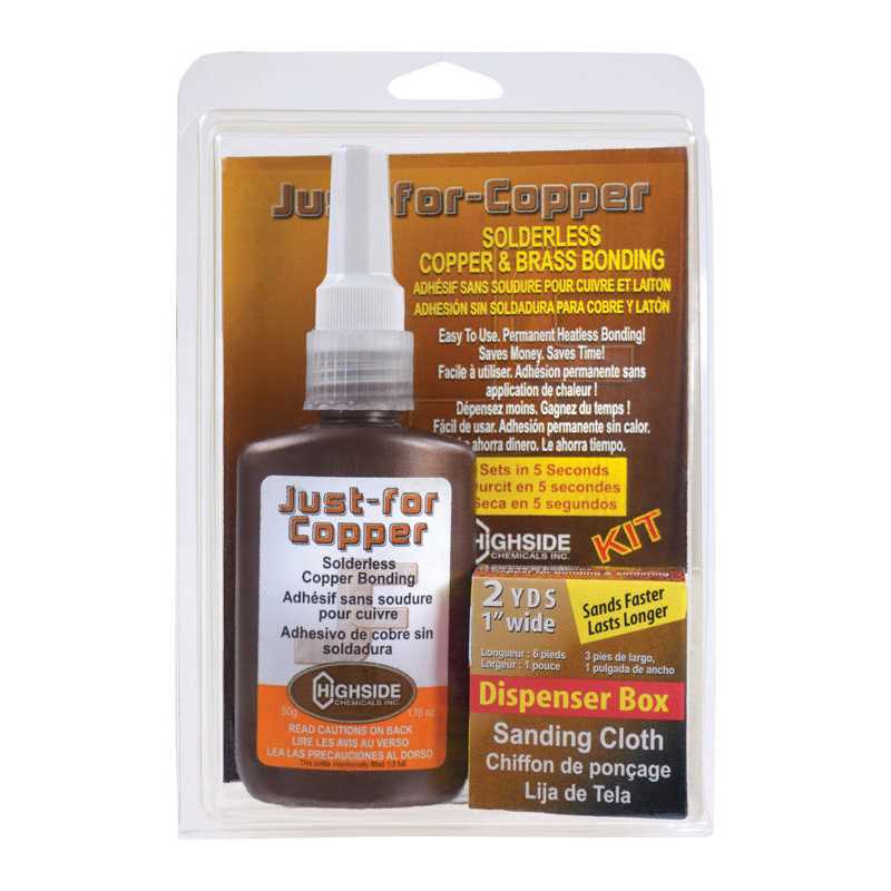 Highside Chemicals Just For Copper 5-3/8 in. L x 8-1/2 in. W Copper and Brass Bonding Kit 1 pc - Image 4