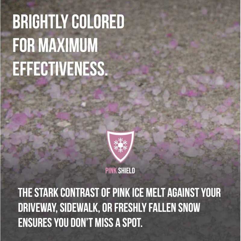 Snow Shield Ice Melt, Pink Effective to -0°F, Safe for Kids, Pets and Our Earth - Image 3