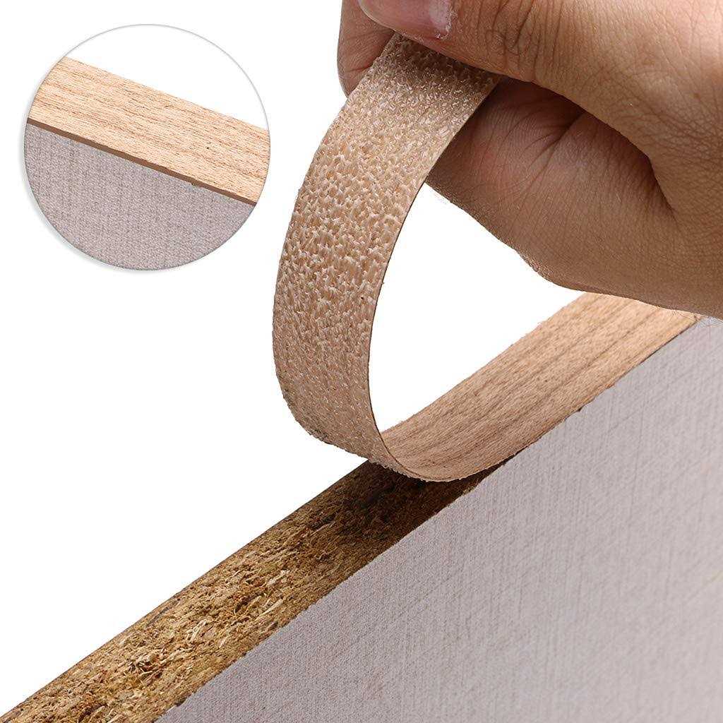 Skelang Roll Wood Veneer Edge Banding Preglued Iron-On with Hot Melt Adhesive Edgebanding Flexible Wood Tape - Image 3