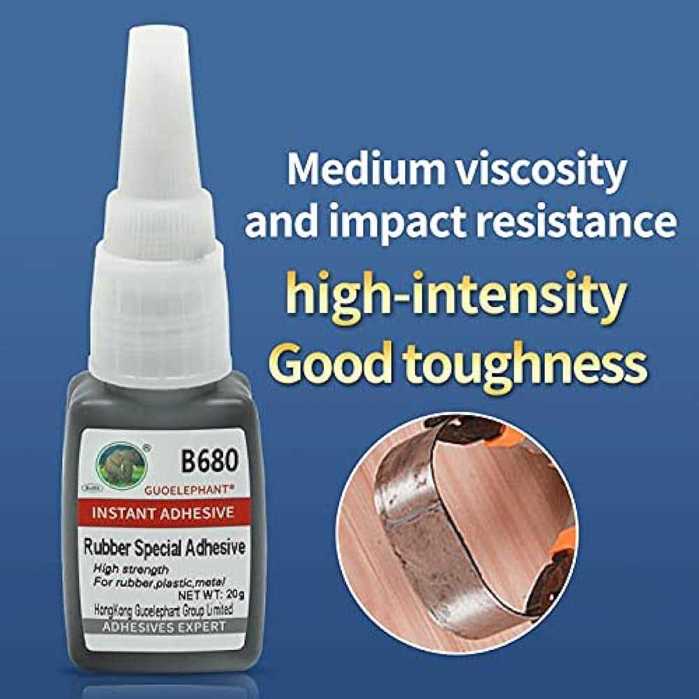 Guoelephant 20g Rubber Glue, Rubber Adhesive, for bonding Between Rubber and Rubber, Rubber and Other Material. Instant Super Glue for Rubber - Image 3