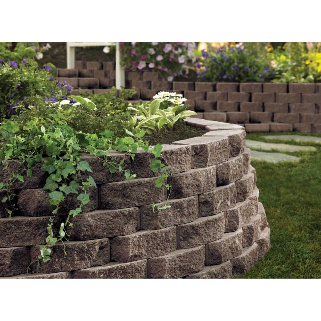 Oldcastle 4-in H x 11.5-in L x 7.5-in D Napoli Concrete Retaining Wall Block - Image 3