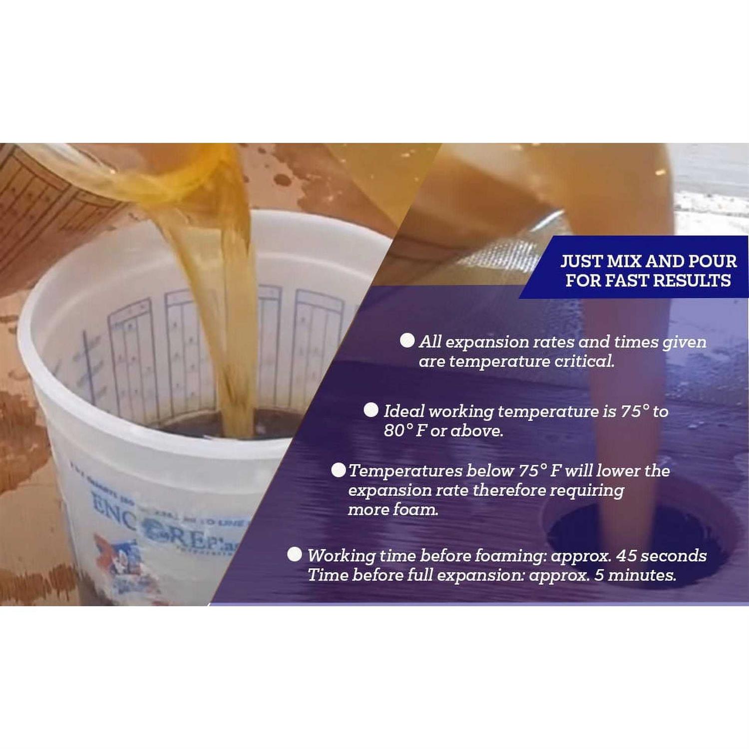 Fiberglass Supply Depot 2 Lb. Density Expanding Foam Kit 2 Part Closed Cell Polyurethane Liquid Foam for Boat and Dock Flotation - Image 3